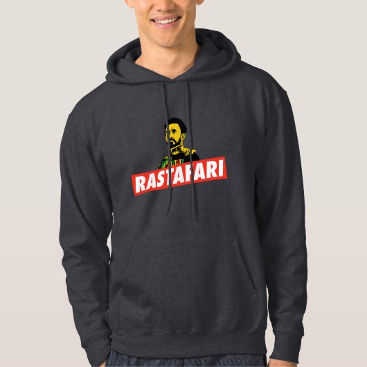 Haile Selassie I - HIM - Emperor - Reggae - Hoodie (Voorkant)