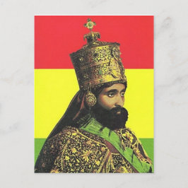 Haile Selassie I - HIM - Jah Rastafari - Briefkaar Briefkaart