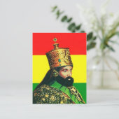 Haile Selassie I - HIM - Jah Rastafari - Briefkaar Briefkaart (Staand voorkant)