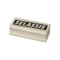 Haile Selassie I Jah Rastafari Houten Stempel