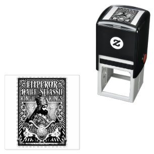 Haile Selassie I Jah Rastafari Houten Stempel