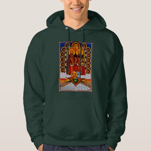 Haile Selassie I Jah Rastafari Rasta Reggae Hoodie (Voorkant)
