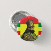 Haile Selassie I Jah Rastafari Rasta Reggae Roots Ronde Button 3,2 Cm (Voorkant /achterkant)