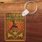 Haile Selassie I Jah Rastafari Rasta Reggae Roots Sleutelhanger (Achterkant)