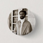 Haile Selassie I Jah Rastafari Reggae Rasta Button (Voorkant)