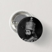 Haile Selassie I Jah Rastafari Reggae Rasta Button (Voorkant /achterkant)