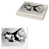 Haile Selassie I Jah Rastafari Wood Art Stamp Rubberstempel (Gestempeld)