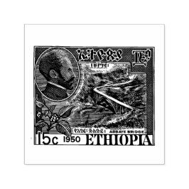 Haile Selassie I Jah Rastafari Wood Art Stamp Zelfinktende Stempel