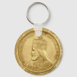 Haile Selassie I Jah Rastafari ZIJN Goud Rasta Sleutelhanger