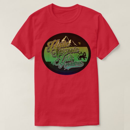Haile Selassie I Label T-shirt (Design voorkant)
