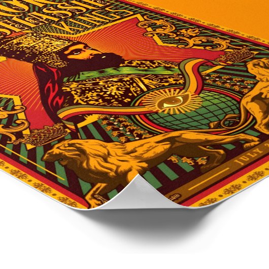 Haile Selassie I Poster Jah Rastafari Rasta Poster (Hoek)