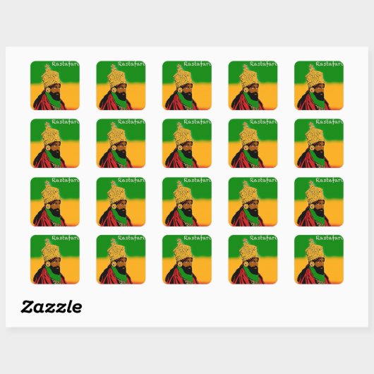 Haile Selassie I, Rastafari sticker (Vel)