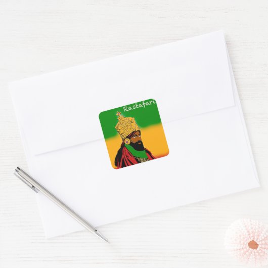 Haile Selassie I, Rastafari sticker (Envelop)