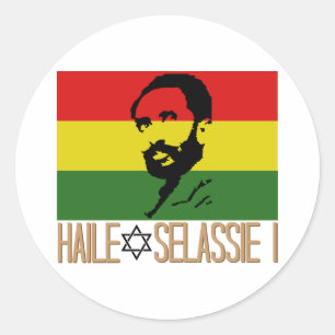 Haile Selassie I Ronde Sticker