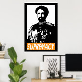 Haile Selassie I SUPREMACY Poster (Thuiskantoor)