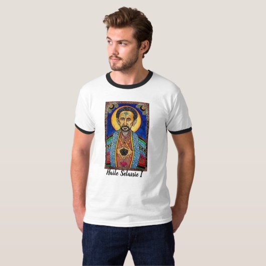 Haile Selassie I Tshirt (Voorkant volledig)