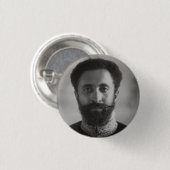 Haile Selassie - Jah - Messiah - Rastafari Button (Voorkant /achterkant)