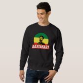 Haile Selassie Jah Rastafari Emperor Rasta Sweater (Voorkant volledig)