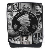 Haile Selassie - Jah Rastafari - Emperor Rucksack Rugtassen (Voorkant)