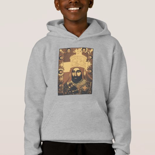 Haile Selassie Jah Rastafari Moderne Kunst Rasta (Voorkant)