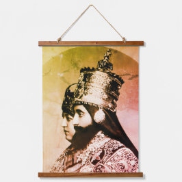 Haile Selassie Jah Rastafari Rasta Reggae Roots   Hangend Wandkleed