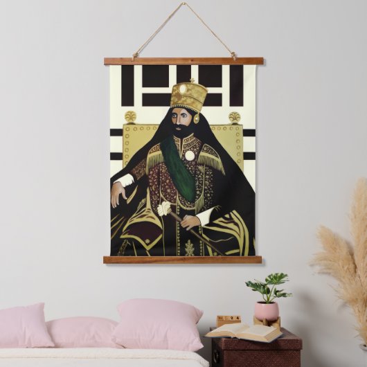 Haile Selassie Jah Rastafari Rasta Reggae Roots   Hangend Wandkleed (Slaapkamer)