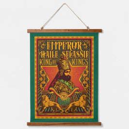 Haile Selassie Jah Rastafari Rasta Reggae Roots  Hangend Wandkleed