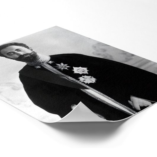 Haile Selassie Jah Rastafari Rasta Reggae Roots   Poster (Hoek)