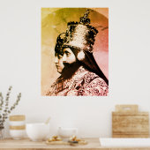 Haile Selassie Jah Rastafari Rasta Reggae Roots   Poster (Keuken)
