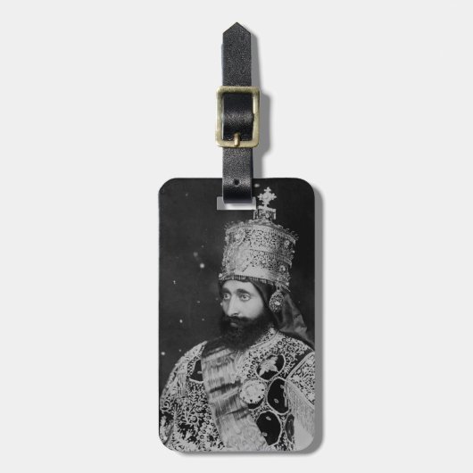 Haile Selassie Jah Rastafari Rasta Roots Bagagelabel (Voorkant verticaal)