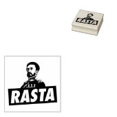 Haile Selassie Jah Rastafari Rasta Roots Stamp Rubberstempel (Gestempeld)