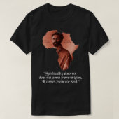 Haile Selassie Jah Rastafari Rastafarian T-shirt (Design voorkant)