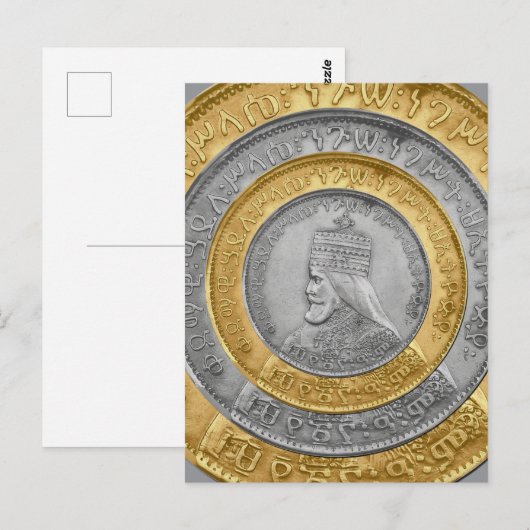 Haile Selassie Jah Rastafari Reggae Rasta Roots  Briefkaart (Voorkant / Achterkant)