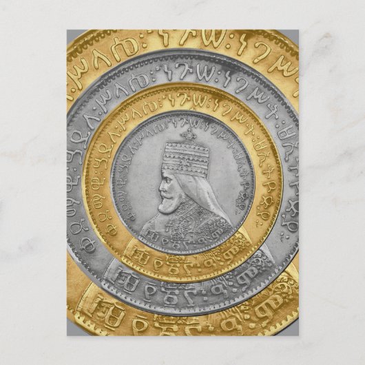 Haile Selassie Jah Rastafari Reggae Rasta Roots  Briefkaart (Voorkant)