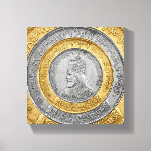 Haile Selassie Jah Rastafari Reggae Rasta Roots  Canvas Afdruk (Voorkant)