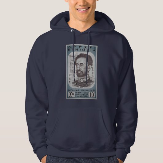 Haile Selassie Jah Rastafari Reggae Rasta Roots Hoodie (Voorkant)