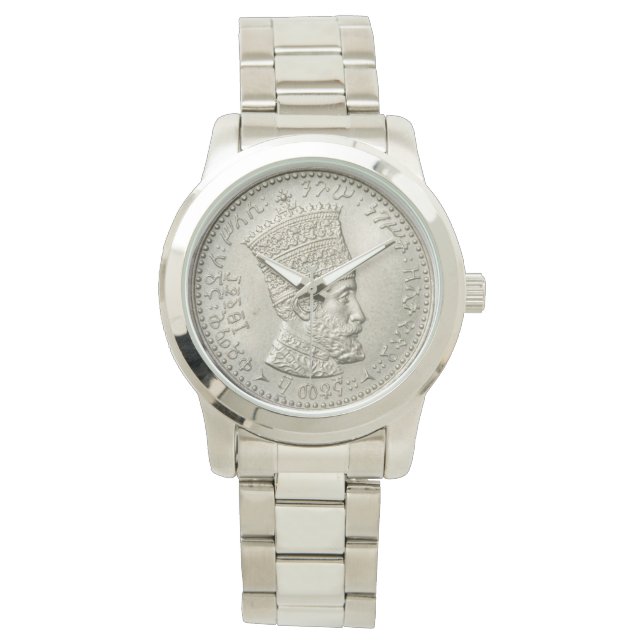 Haile Selassie Jah Rastafari Reggae Rasta Roots Horloge (Voorkant)