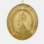 Haile Selassie Jah Rastafari Reggae Rasta Roots  Keramisch Ornament (Links)
