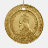 Haile Selassie Jah Rastafari Reggae Rasta Roots  Keramisch Ornament (Achterkant)