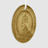 Haile Selassie Jah Rastafari Reggae Rasta Roots Ornament (voorkant)