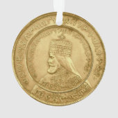 Haile Selassie Jah Rastafari Reggae Rasta Roots Ornament (achterkant)