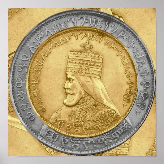 Haile Selassie Jah Rastafari Reggae Rasta Roots  Poster (Voorkant)