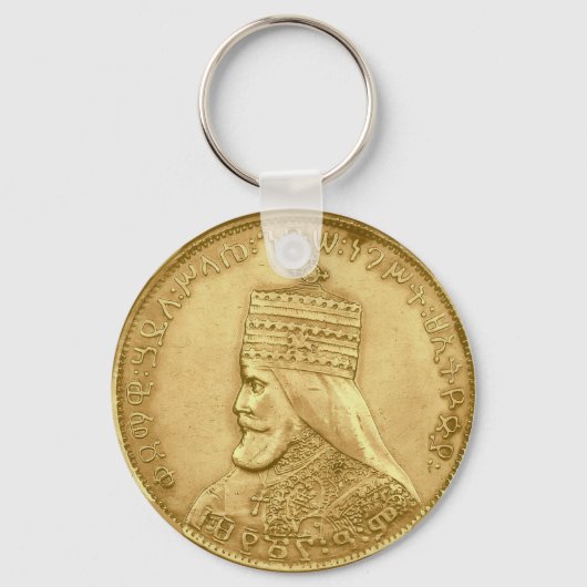 Haile Selassie Jah Rastafari Reggae Rasta Roots  Sleutelhanger (Voorkant)