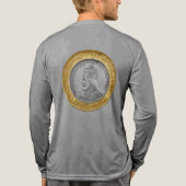 Haile Selassie Jah Rastafari Reggae Rasta Roots  Tri-Blend Shirt (Achterkant volledig)