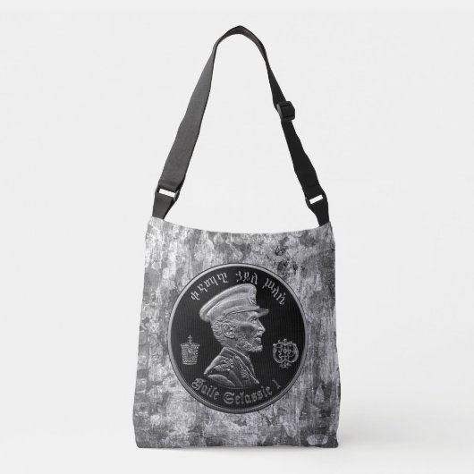 Haile Selassie - Jah Rastafari - Reggae Roots Bag Crossbody Tas (Voorkant)