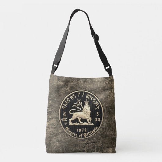 Haile Selassie - Jah Rastafari - Reggae Roots Bag Crossbody Tas (Achterkant)
