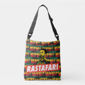 Haile Selassie - Jah Rastafari - Reggae Roots Bag Crossbody Tas (Voorkant)