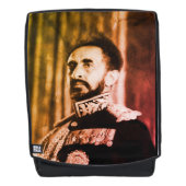 Haile Selassie - Jah Rastafari - Reggae Rucksack Rugtassen (Voorkant)
