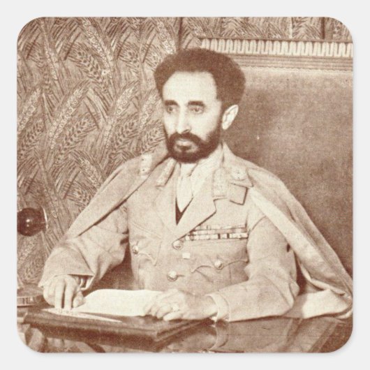 Haile Selassie - Jah Rastafari - Reggae Sticker (Voorkant)