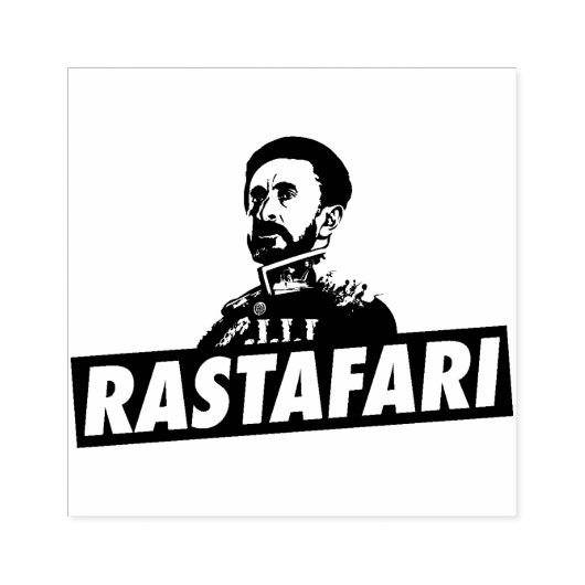 Haile Selassie - Jah Rastafari - Royal Rasta Stamp Rubberstempel (Afrduk)